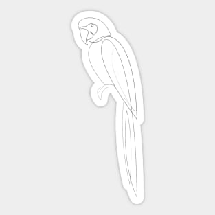 Macaw one line Sticker